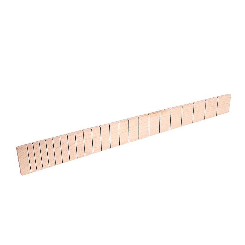 Sunnimix Gỗ Phong 22 Giải Tầng Đàn Guitar Fretboard Ván Trượt Ngón Tay