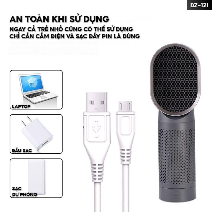 Máy Lọc Không Khí Để Bàn Mini Lọc Bụi Mịn Trong Ô Tô Hoặc Bàn Làm Việc Lượng Khí Lọc 30m3 Mỗi Giờ DZ-121