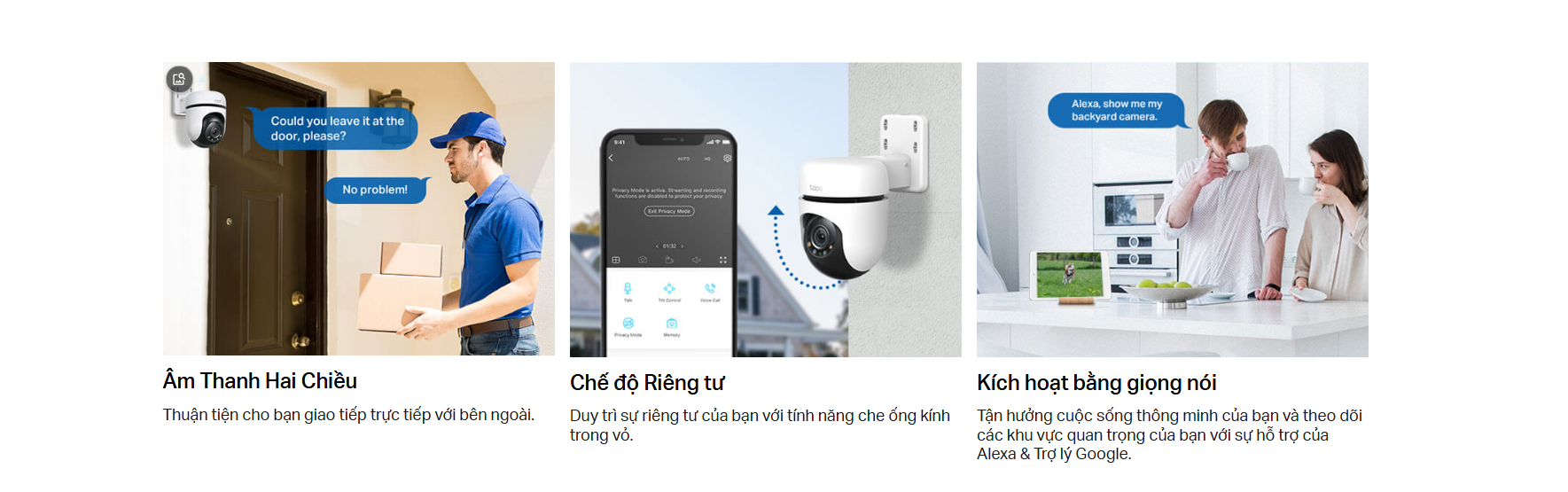 CAMERA WIFI NGOÀI TRỜI TAPO C510W 3MP - ĐÈN TRỢ SÁNG MÀU ĐÊM, ĐÀM THOẠI, THEO DÕI CHUYỂN ĐỘNG, CẢNH BÁO ĐÈN VÀ CÒI