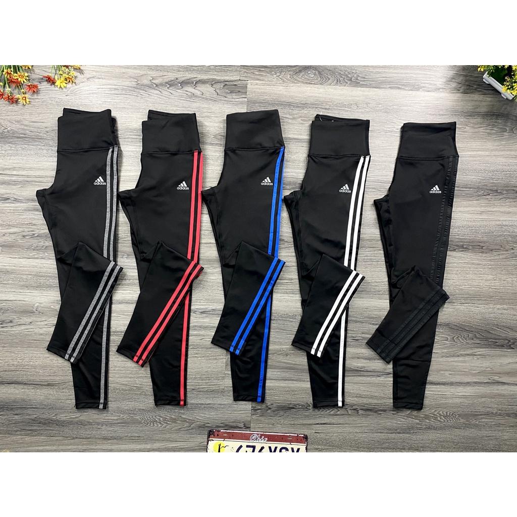 Quần Legging Nữ 3 SỌC Tập Gym-Yoga Chơi Thể Thao Vải Thun Lạnh 4 Chiều Thoáng Mát