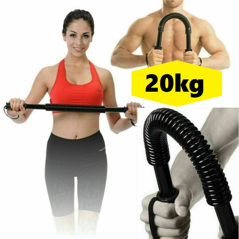 Gậy bẻ lò xo tập cơ tay ngực vai thanh lò xo, lực bẻ 20kg 30kg 40kg 50kg 60kg đàn hồi tốt phù hợp luyện tập thể thao