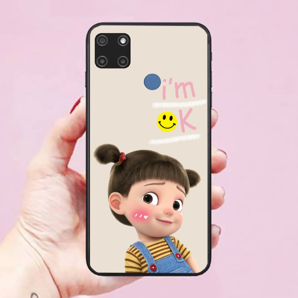Ốp lưng điện thoại dành cho Realme C12 Hình Baby Girl