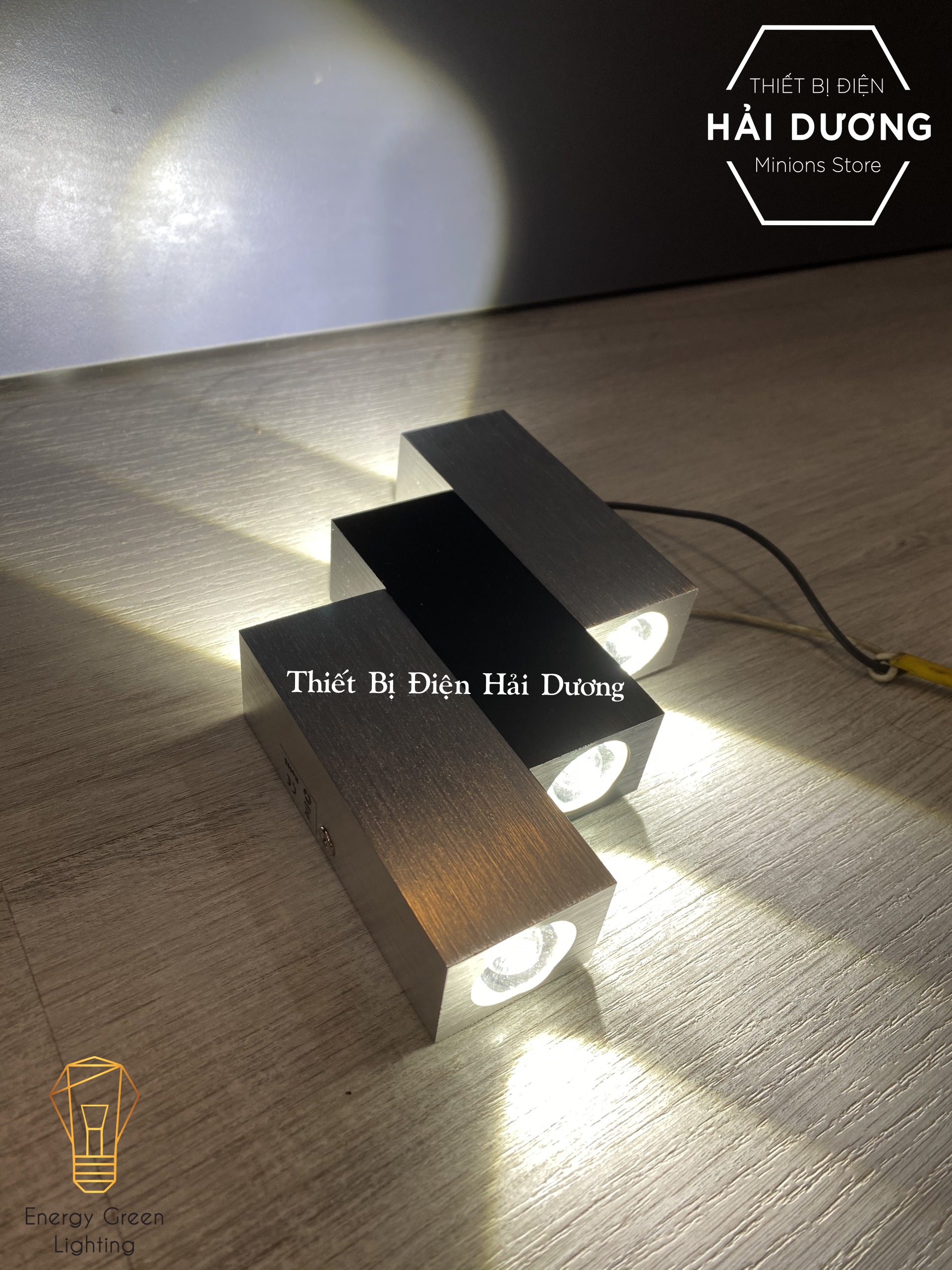 Đèn Tường Decor Bắc Âu Phong Cách Bậc Thang Hình Chữ Nhật DT-123 - Led Siêu Sáng