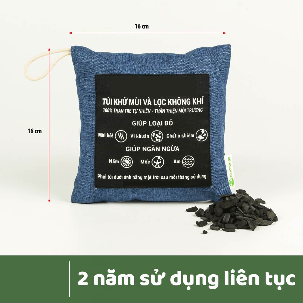 Túi Than Hoạt Tính Lọc Không Khí Diệt Khuẩn Khử Mùi Tủ Giày Dép