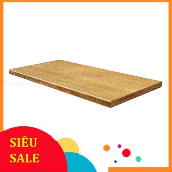 mặt bàn tre ghép thanh cao cấp 60x100cm dầy 25mm