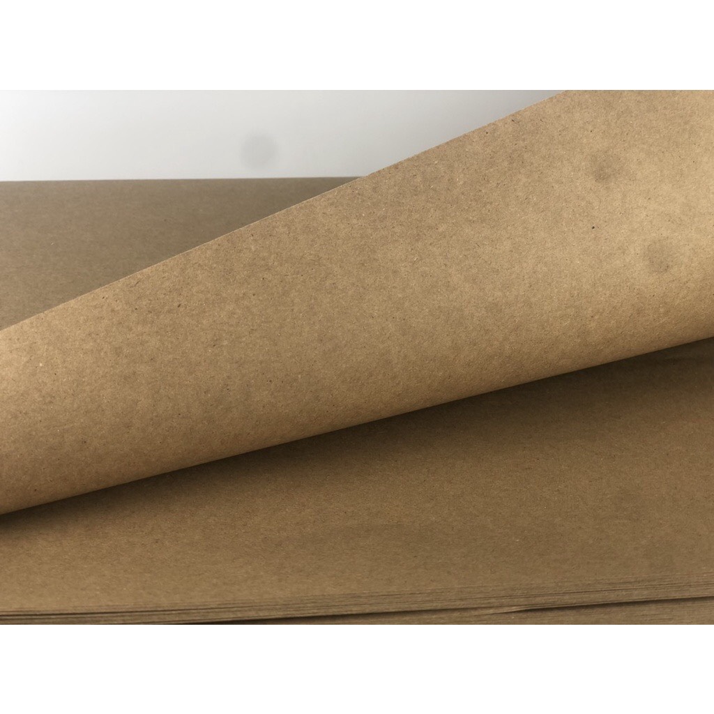 Combo 100 tờ giấy xi măng kraft nâu Hàn 102x70cm loại dai dùng bọc gói hàng, gói hoa, bao tập, cắt rập may
