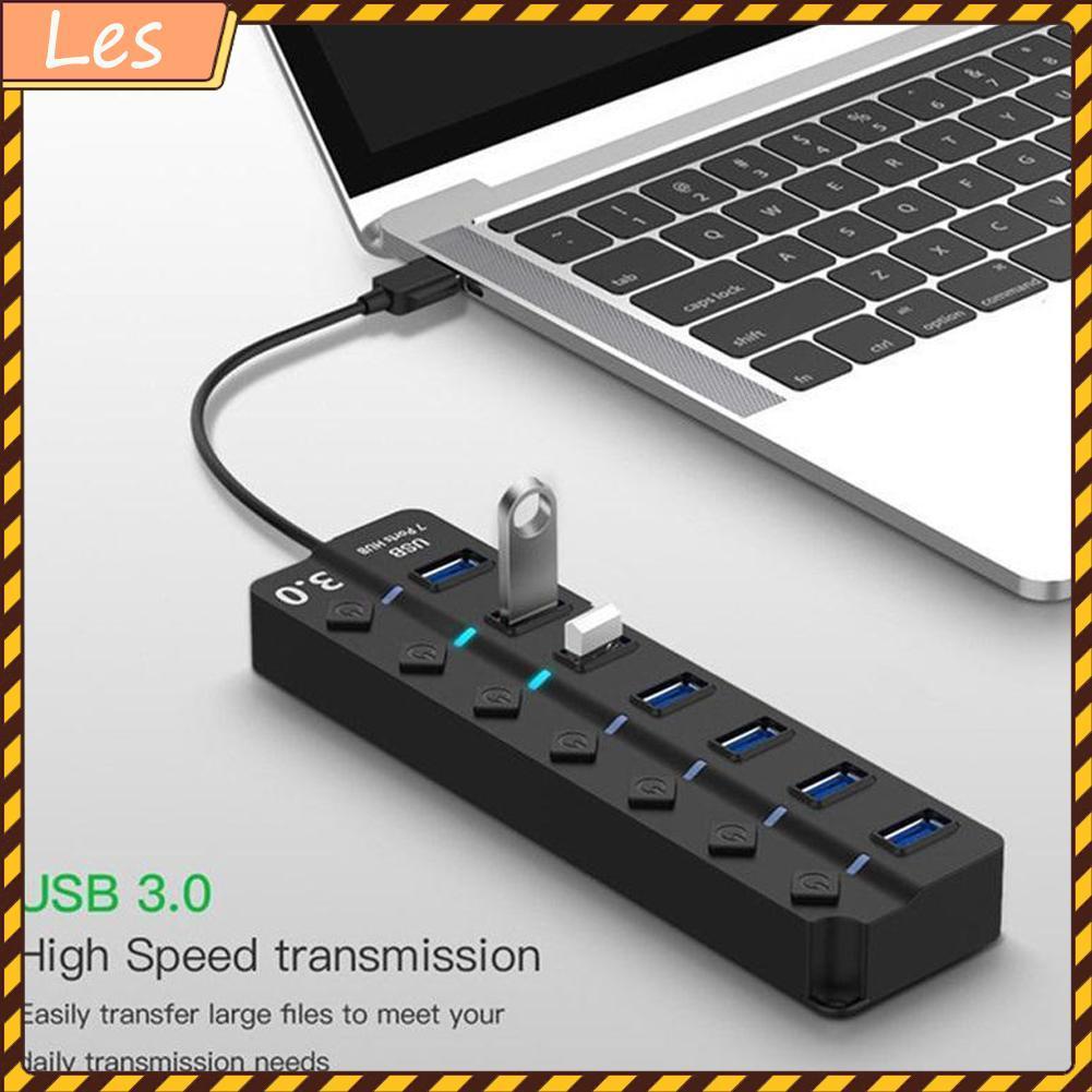 Hub chia cổng USB 3.0 có công tắc tiện lợi dành cho máy tính