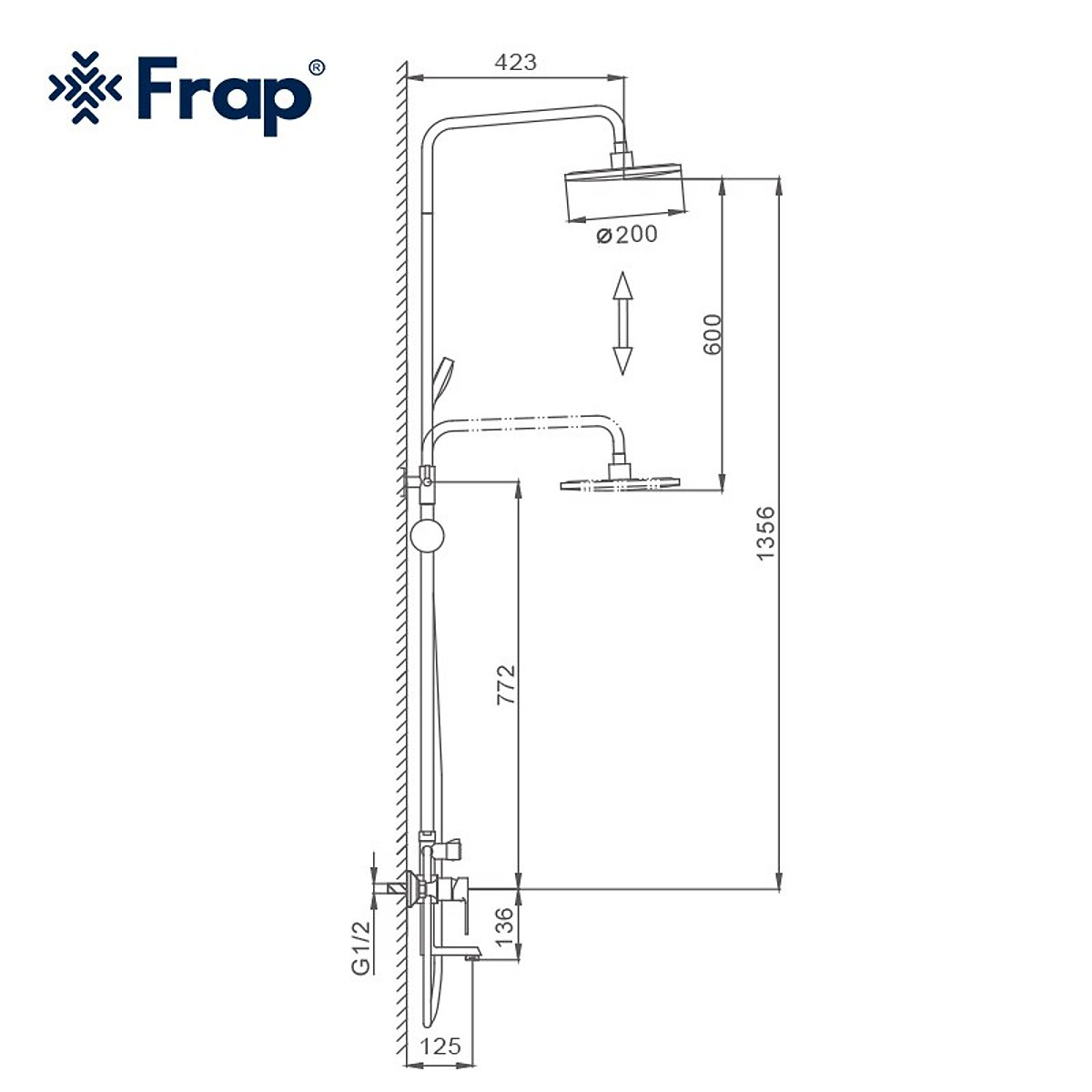 Sen cây tắm nóng lạnh Frap F2428