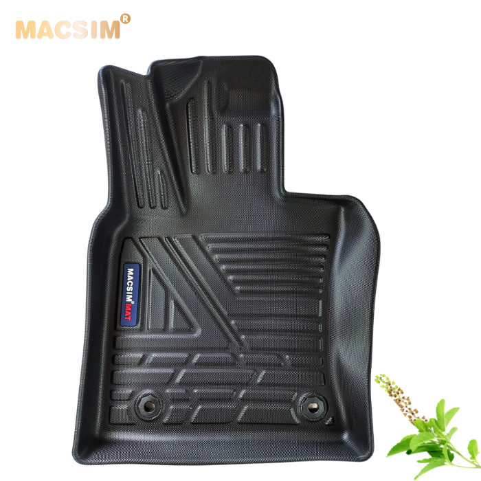 Thảm lót sàn xe ô tô LEXUS ES 2018-2021 Nhãn hiệu Macsim chất liệu nhựa TPV cao cấp màu đen