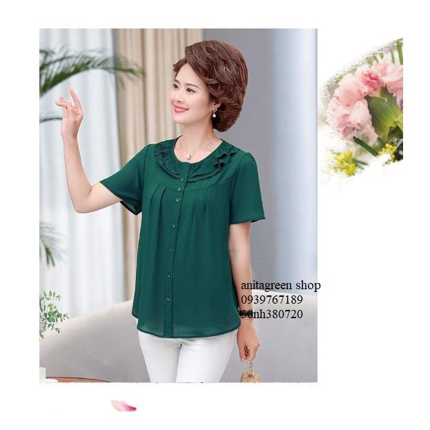 Tk380720-ÁO KIỂU TRUNG NIÊN QUÝ CÔ
