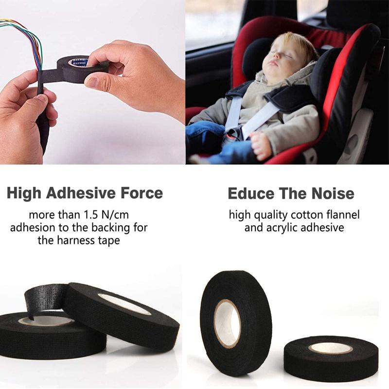Cuộn băng keo vải chống cháy chịu nhiệt dài 15m cho dây cáp xe hơi