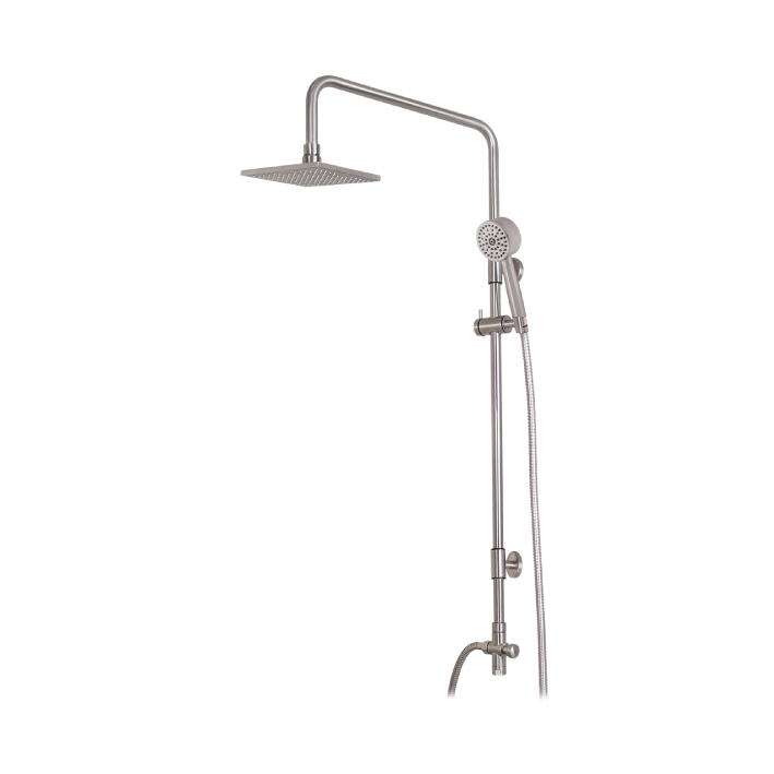 Bộ sen cây phun mưa nóng lạnh,bát sen vuông 8 WS-8085S INOX SUS 304