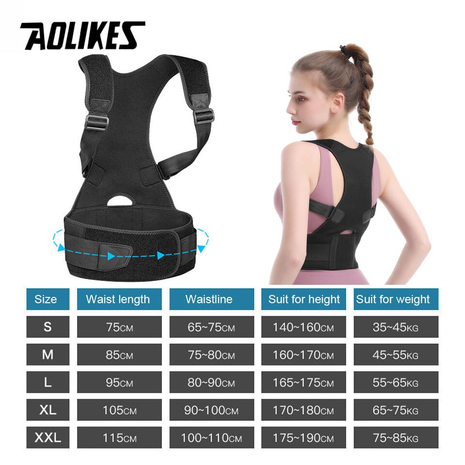 Đai điều chỉnh cột sống AOLIKES A-3106 Back Posture Corrector chống gù lưng