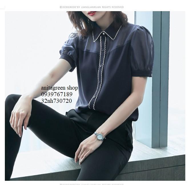 Nh730720-SƠ MI NỮ CÔNG SỞ TAY PHỒNG