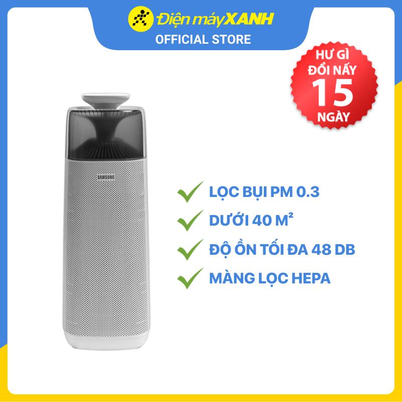 Máy lọc không khí Samsung AX40R3030WM/SV 40m2 - Hàng chĩnh hãng
