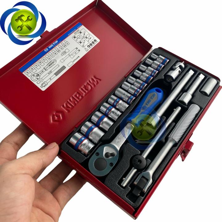 Bộ tuýp 1/4 Kingtony 2021MR 19 chi tiết loại 12 cạnh