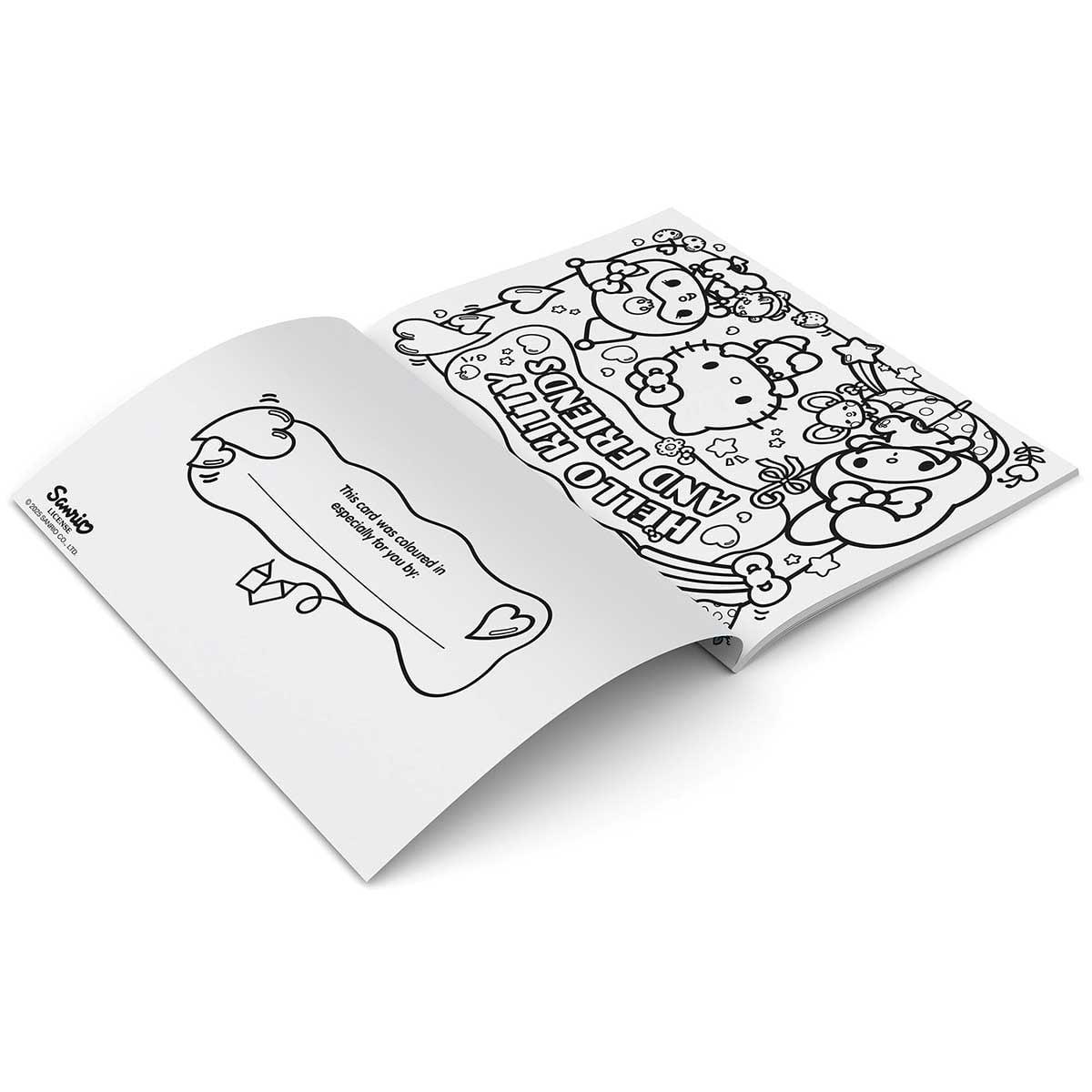 Sách Hello Kitty and Friends - Colour-Your-Own Greeting Cards and Gift Tags
