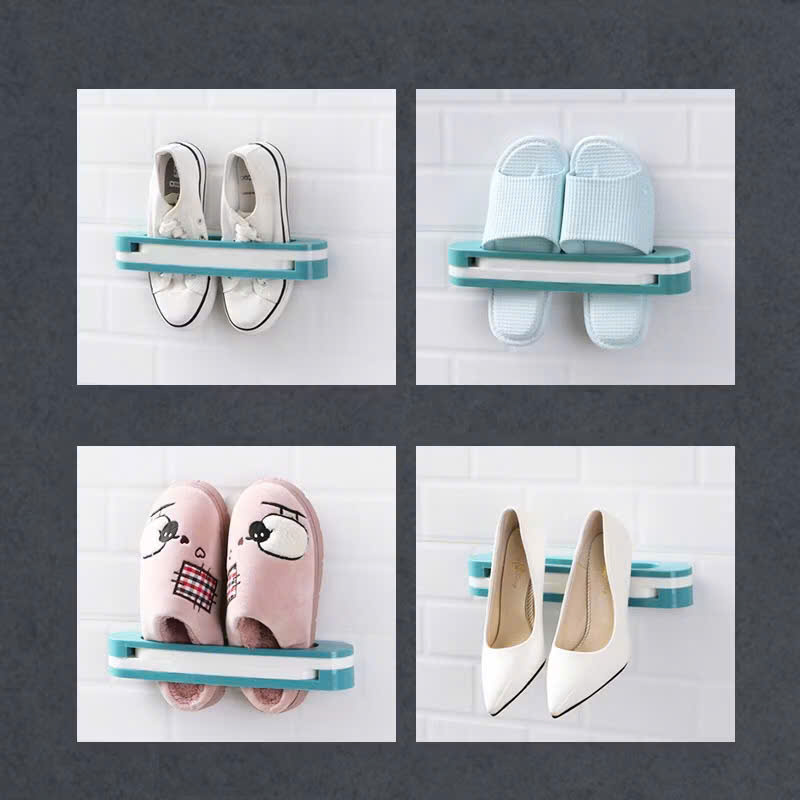 Kệ dán tường đa năng, kệ treo tường đa năng, kệ dép treo tường, kệ treo nắp nồi tiện lợi, giá treo khăn nhà tắm
