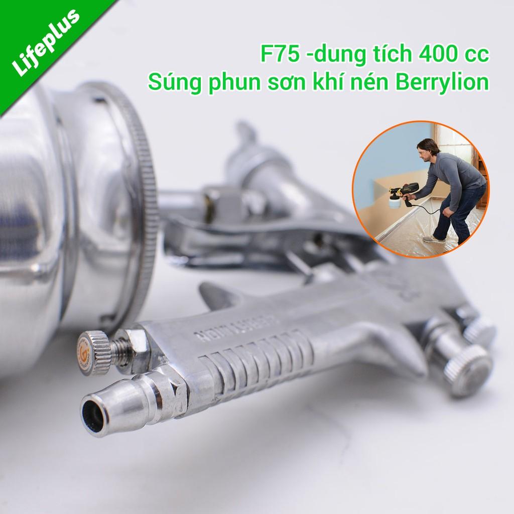 Đầu phun sơn khí nén F75 Berrylion dung tích 750cc