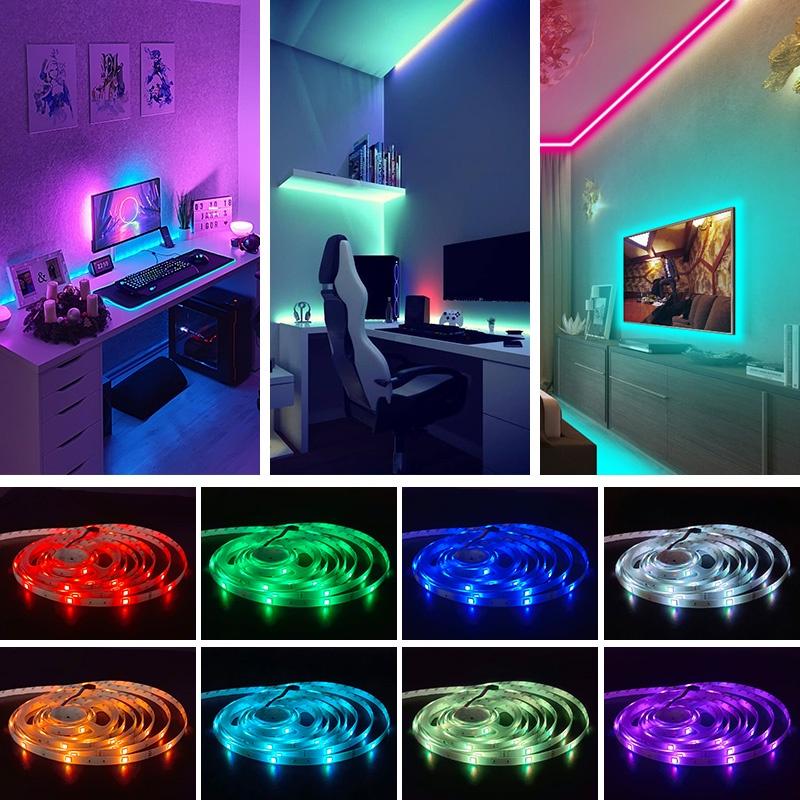 Bộ điều Khiển Bluetooth Dải đèn LED,Đèn Nền LED TV,Đèn Nền Trang Trí 5V RGB 5050 / Ánh Sáng Ban đêm / Chuỗi Phát Sáng Cho Phòng Ngủ