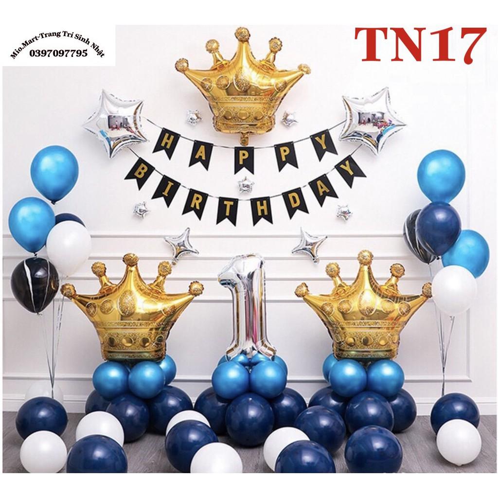 Bóng Số 1-9 Trang Trí Sinh Nhật 2 Màu Trắng,Gold BB41