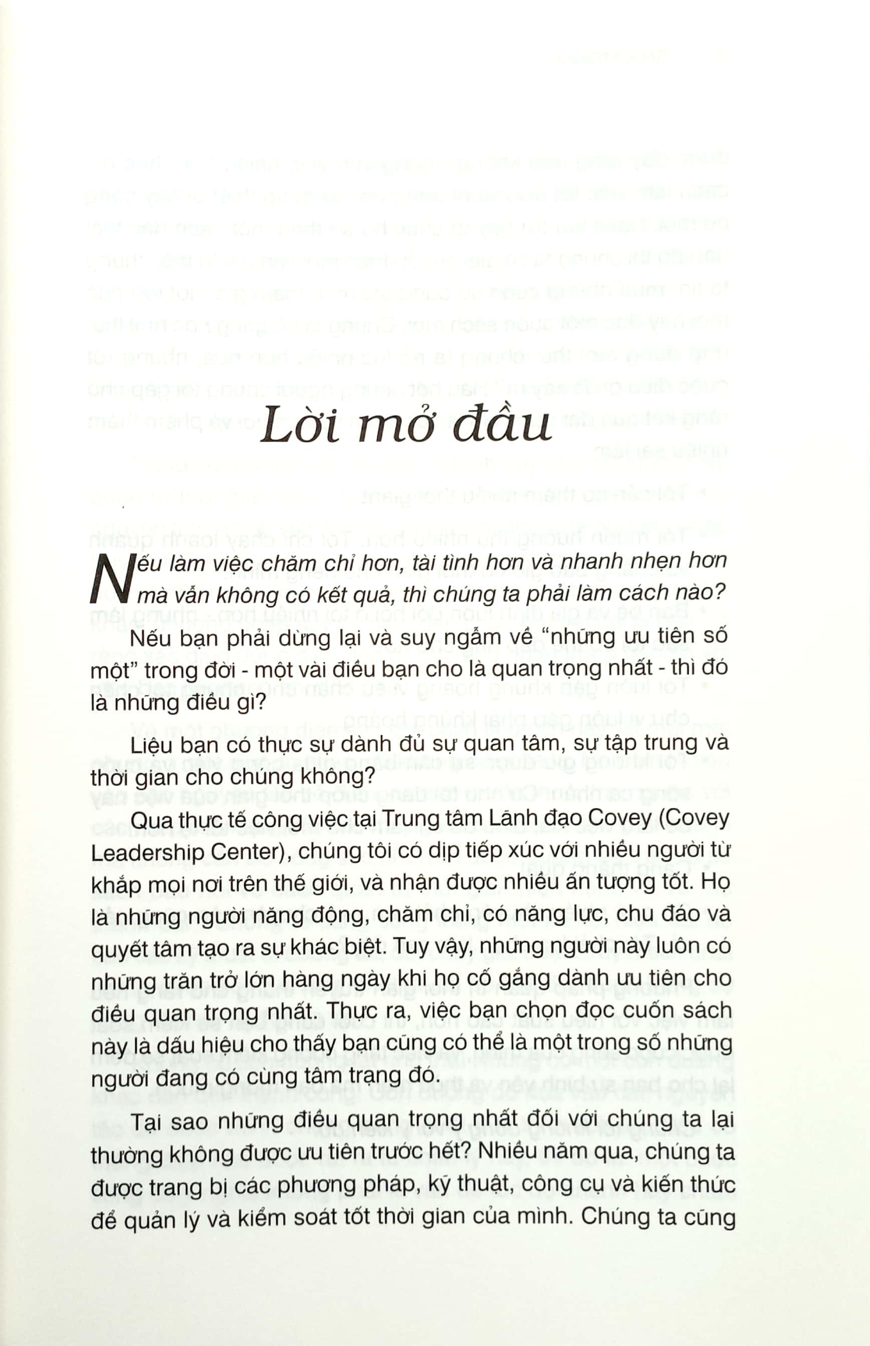 Tư Duy Tối Ưu - First Things First