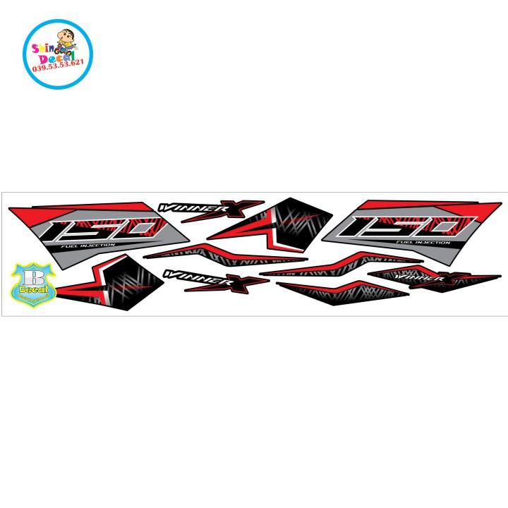 Tem rời winner X sọc đỏ đen