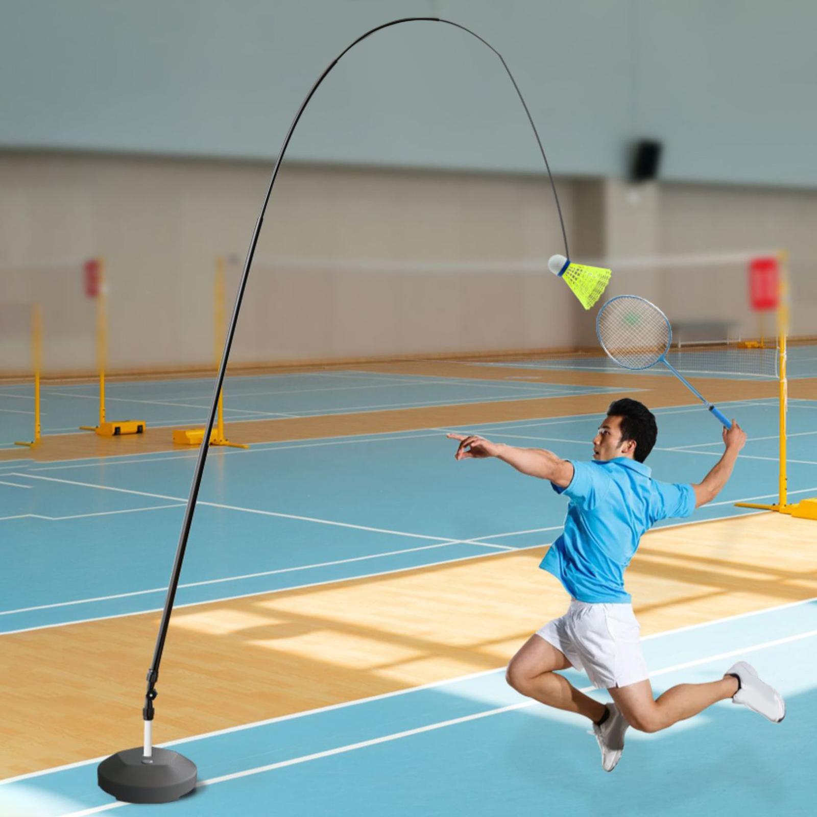Portable Tennis Trainer Elastic Simulator Automatic Stretch Solo Badminton Trainer Device for Self Practicing Sports Adults Kids