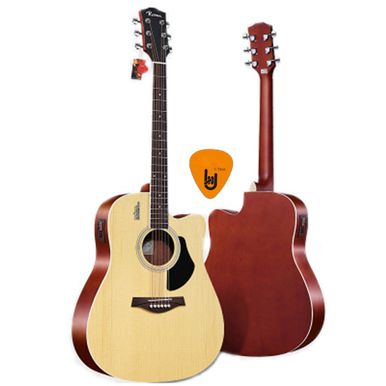 [Gắn EQ] Đàn Guitar Acoustic Rosen G11 và EQ Mings AGA MET-B12 (Đàn đã gắn sẵn EQ) - Phân Phối Chính Hãng - Kèm móng gẩy DreamMaker