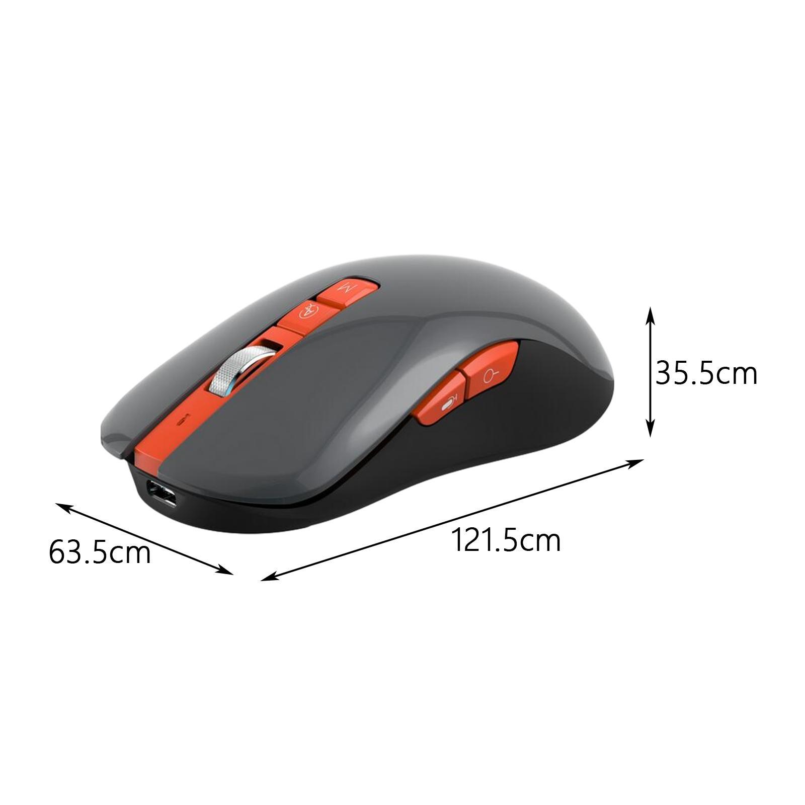 Cordless Mice ,Silent Mice Multi Language Auto Translate, Adjustable DPI Levels Dual Mode Mice Ergonomic Mice for PC Notebook Desktop Laptop