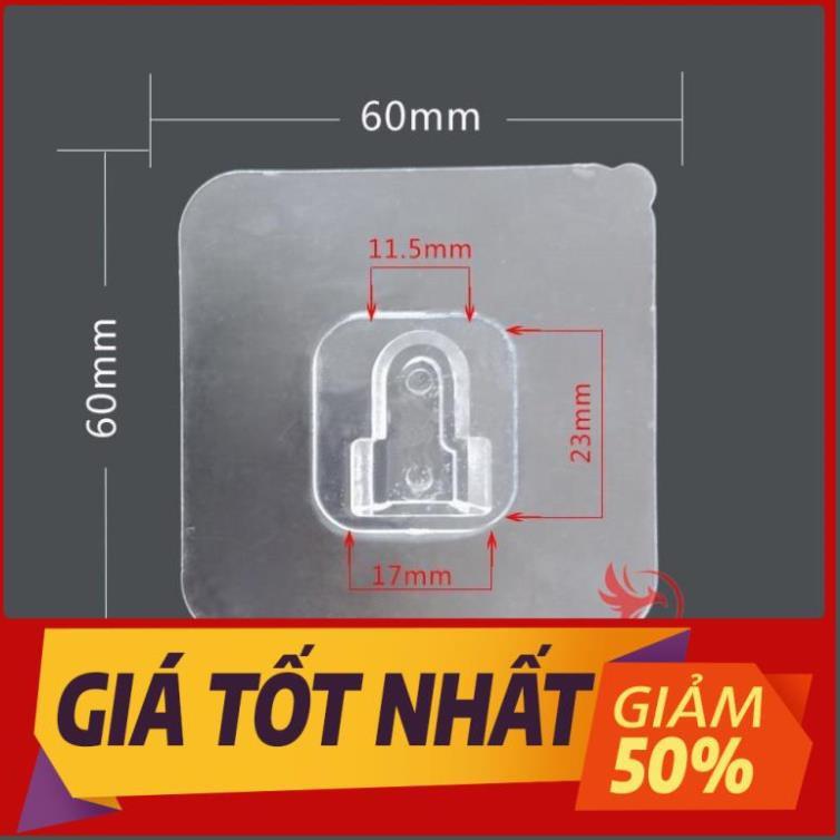 Miếng móc dán treo đồ dán gắn tường đa năng đỡ ổ cắm điện cúc phát wifi tranh ảnh siêu dính chắc trong suốt