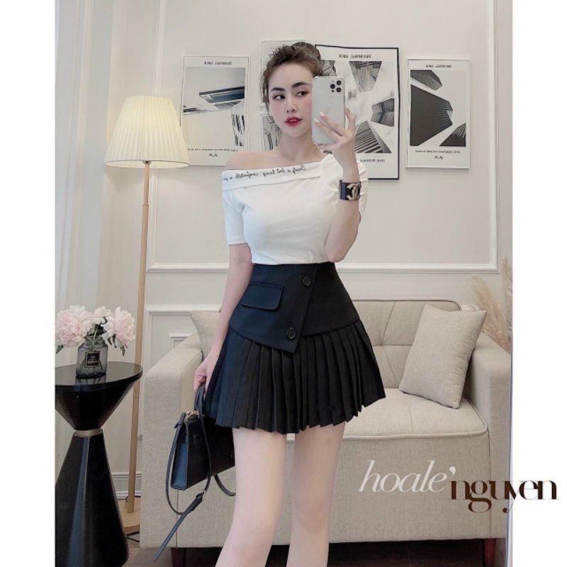 Chân Váy Xếp Ly Có Lót Quần 2 Màu Siêu Xinh Có Ảnh Thật Kèm Video