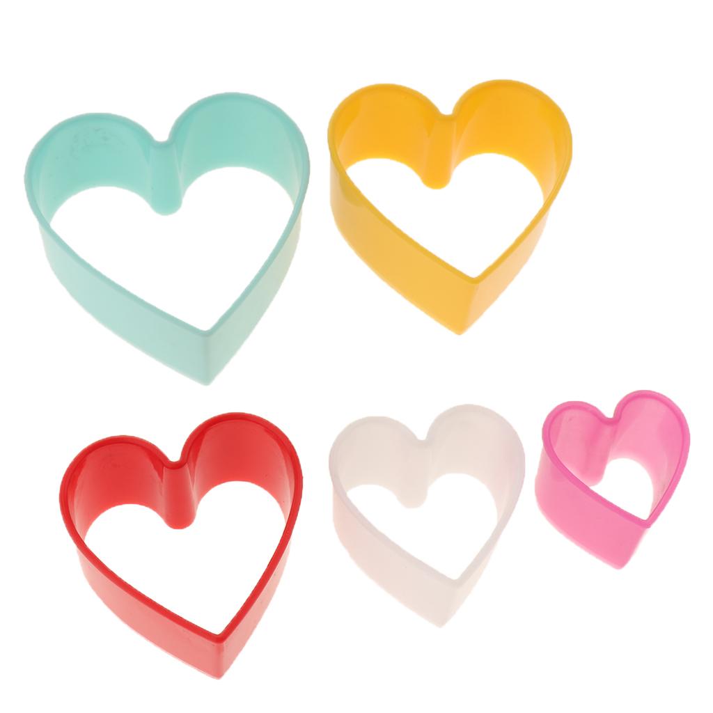 5Pcs Cookie Cutter Set Biscuit Sandwich Fondant Cake Fruit Vegetable Flower