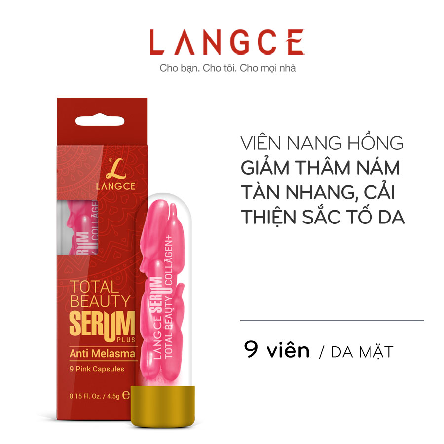 SERUM COLLAGEN+ ĐẸP DA VIÊN NANG HỒNG LANGCE