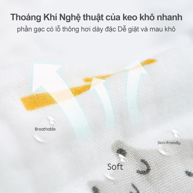 [Einmilk.ân ninh] khăn xô cotton tăm cho bé 6 lớp mềm mại thân thiện với da của bé QST