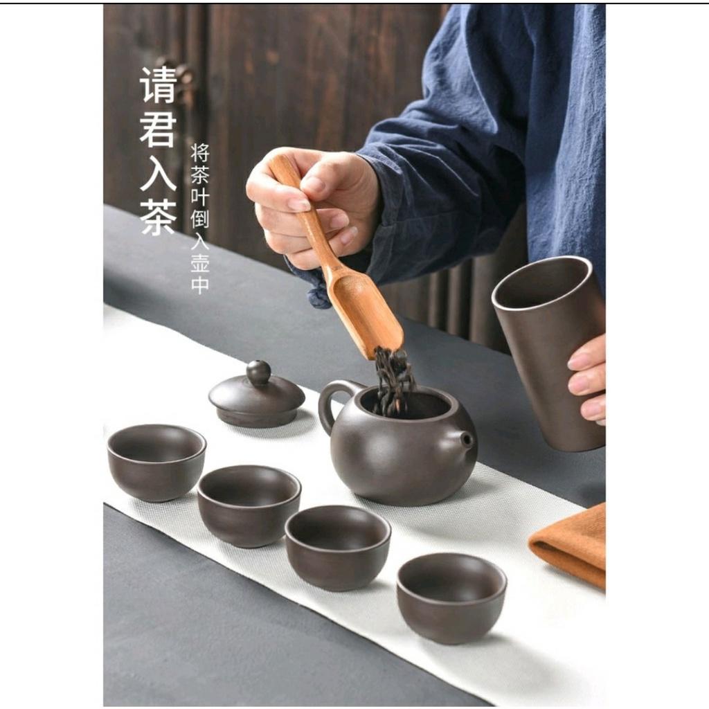 Bộ Bình Trà Tử Sa Có Túi Đựng Đi Du Lịch, Thích Hợp Làm Quà Tặng Có Tặng Kèm Khăn Lau Cao Cấp