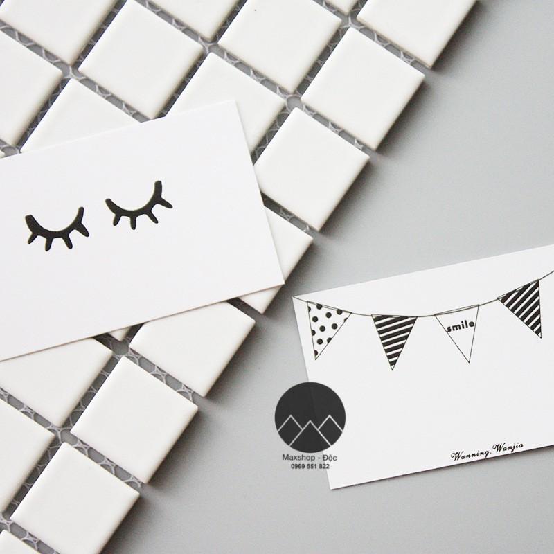 Thiệp decor trang trí treo tường lomo card 2 mặt, decor phụ kiện trang trí chụp ảnh, thiệp chúc mừng, thiệp quà tặng