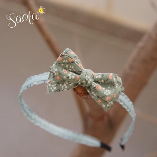 Băng Đô Bờm Cài Tóc Đính Nơ Hoa Nhí Vintage Phong Cách Hàn Quốc Xinh Xắn - SAOLA CLOTHING - HB004