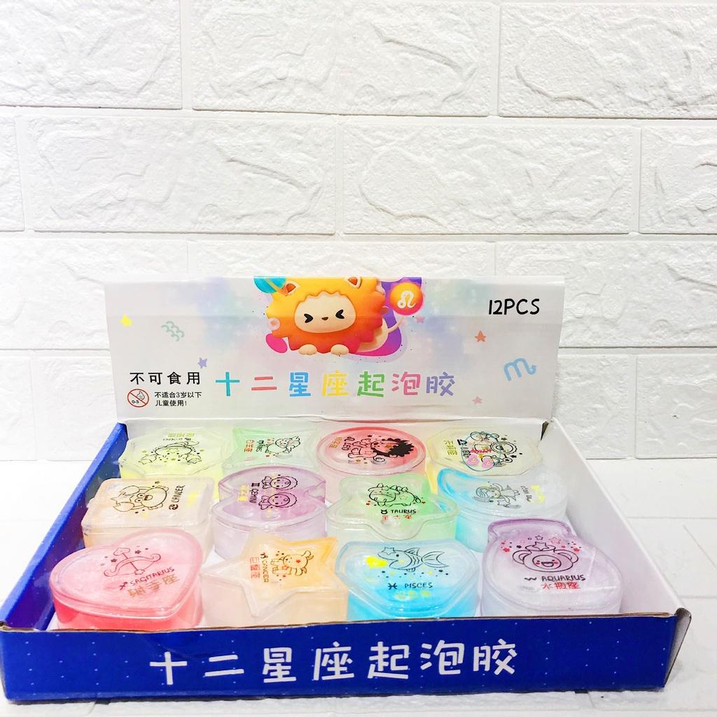 (sỉ 3k) 1 HỘP SLIME CUNG HOÀNG ĐẠO SLAM SMILE LOẠI NHỎ GIÁ RẺ