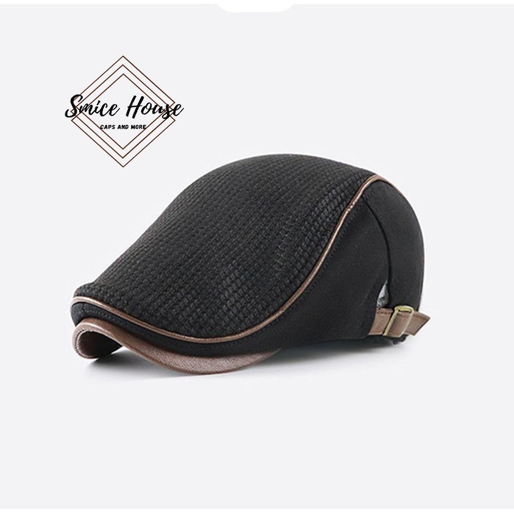 Nón beret denim Jamont nam cao cấp thoáng khí mũ nồi nam cao tuổi cho ông và bố hàng nhập khẩu- Smice House