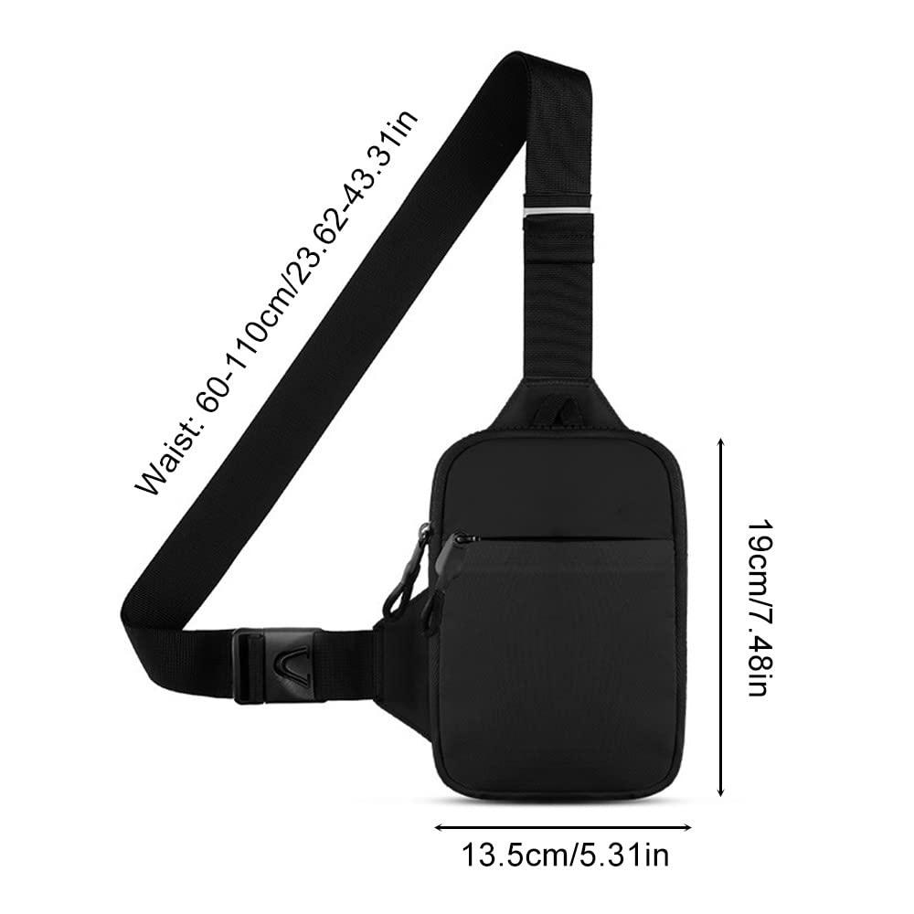Túi Crossbody, túi đeo vai không thấm nước, ba lô túi chéo cho nam và nữ đi bộ thể thao ngoài trời