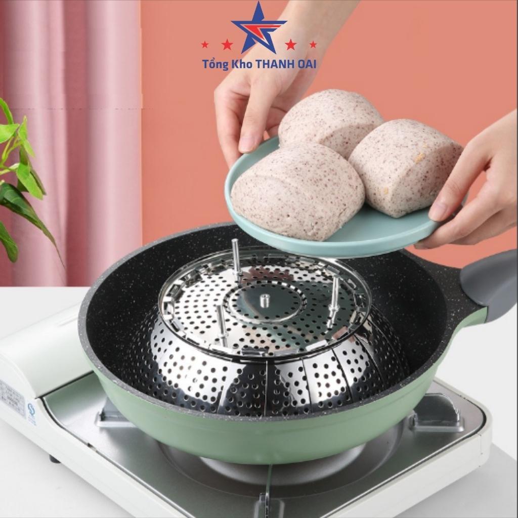 Vỉ hấp bánh bao hấp xôi inox 304 - xửng hấp bánh cánh xòe đa năng MUL35