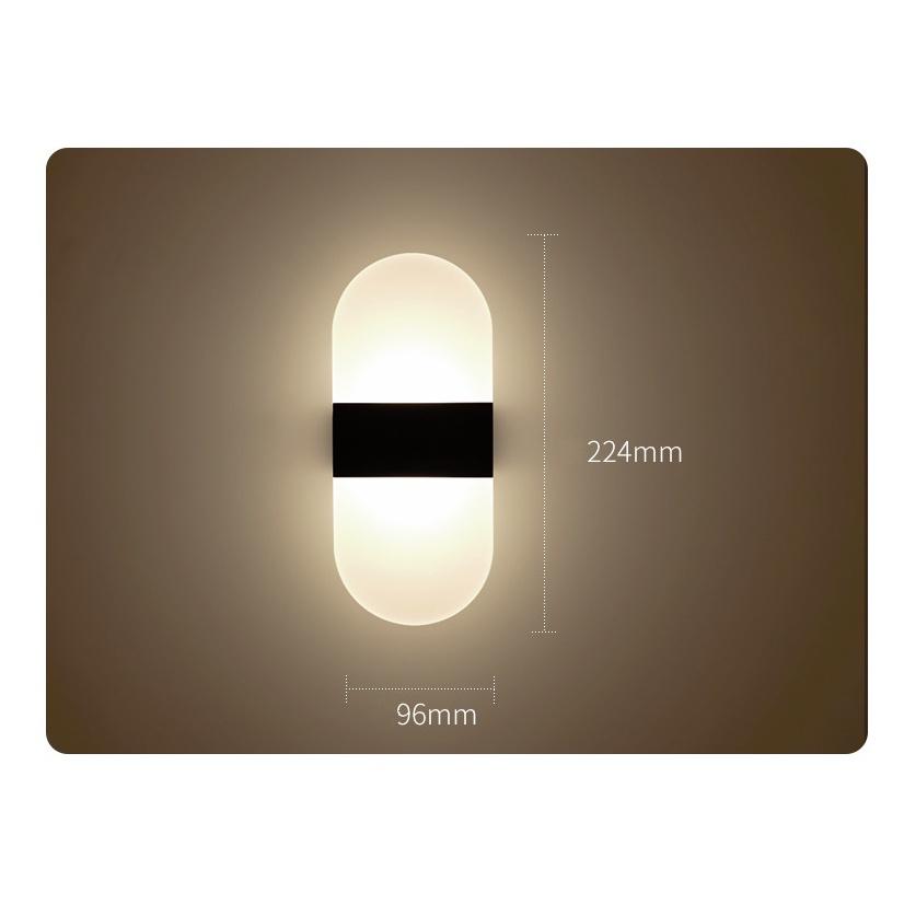 Đèn tường LED phòng ngủ ánh sáng vàng ấm cảm biến cơ thể người, có thể sạc HomeLuxury Nordic