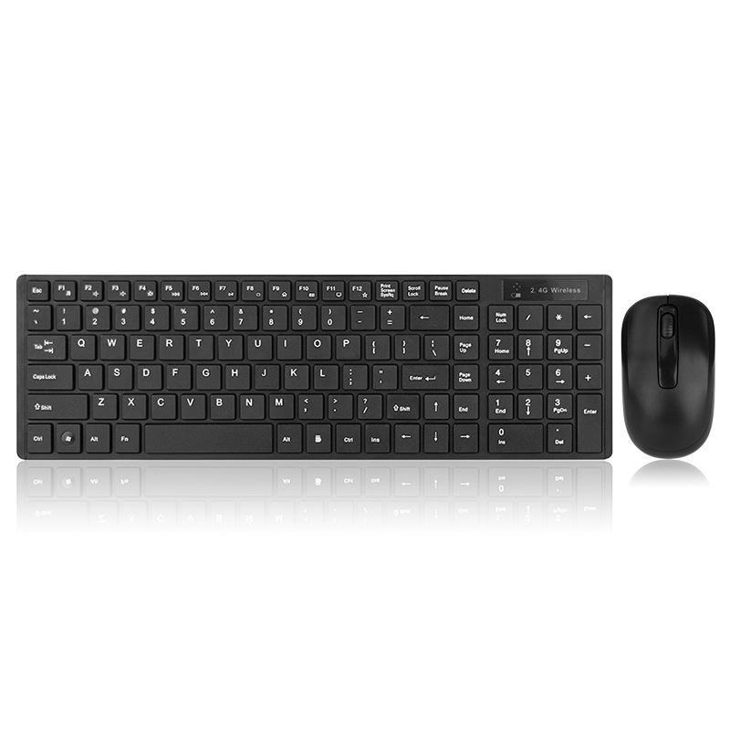 2.4G Không Dây Im Lặng Bàn Phím Và Chuột Đa Phương Tiện Full-Kích Thước Bàn Phím Chuột Combo Bộ Dành Cho Máy Tính Bảng Và Laptop Máy Tính Để Bàn