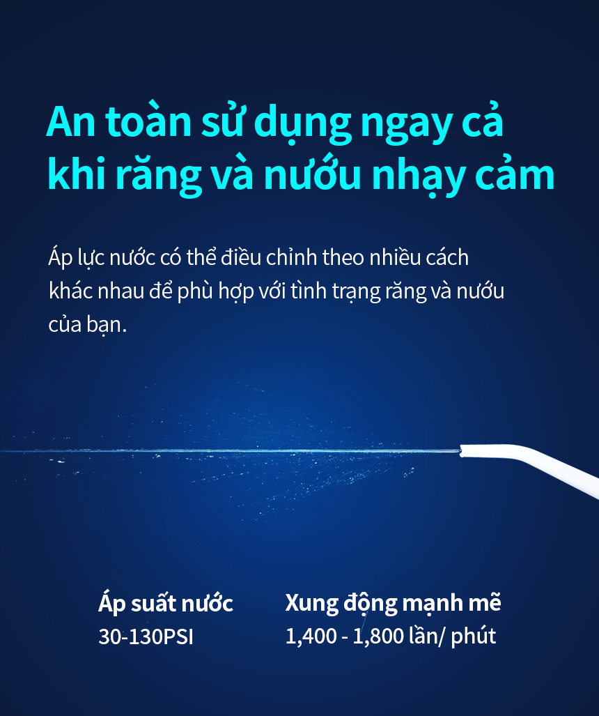 Bộ 4 đầu tăm nước thay thế LocknLock ENR146WHT_RB, Hàng chính hãng, dùng cho máy tăm nước ENR146WHT - JoyMall