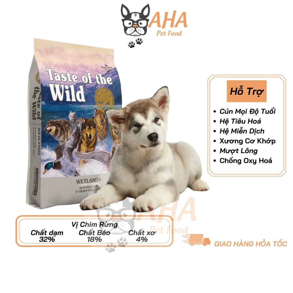 Thức Ăn Cho Chó Alaska Taste Of The Wild Bao 2kg - Wetlands Thức Ăn Cho Chó Vị Thịt Chim Rừng, Trái Cây Rau Củ