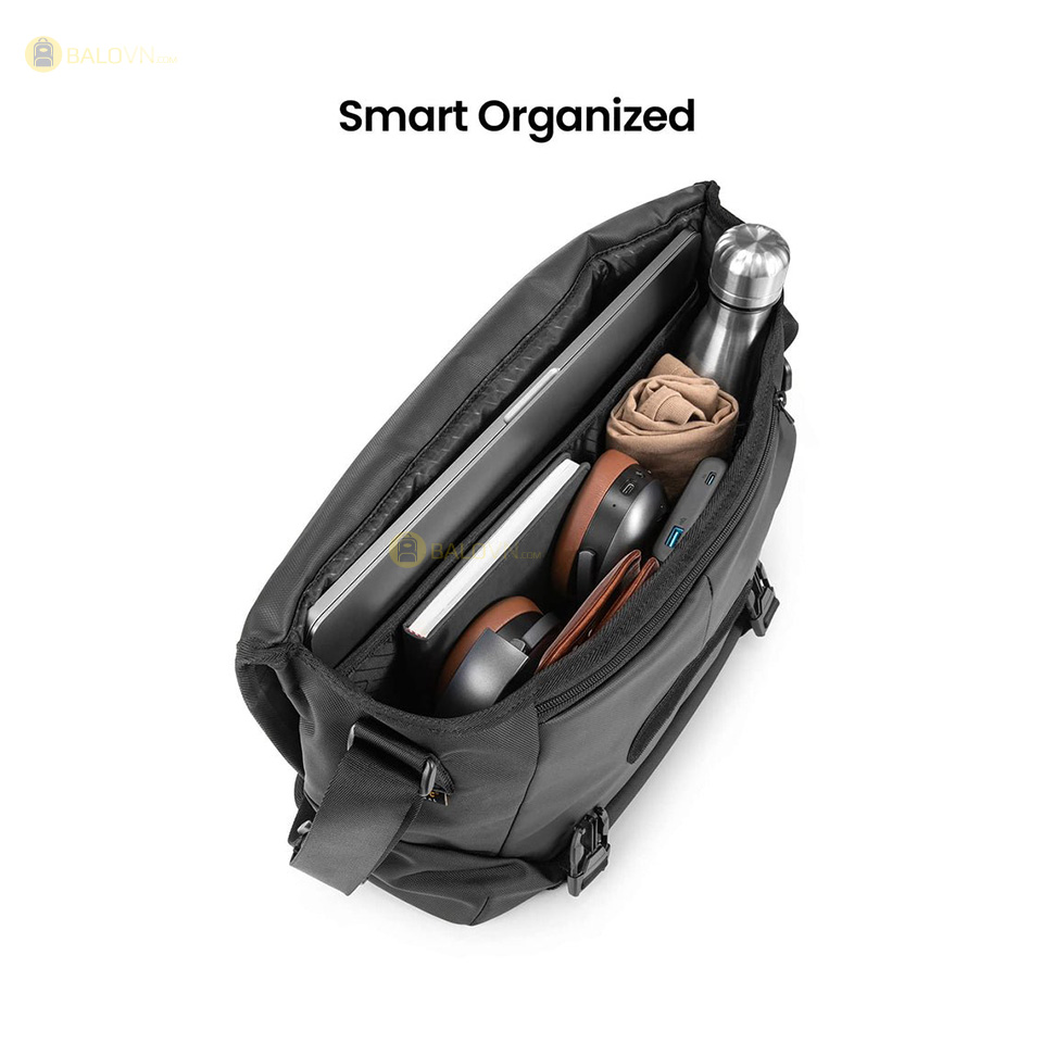 Túi đeo chéo Tomtoc H52-E02D01 Premium Messenger Bag Commuting Travel 16" Black