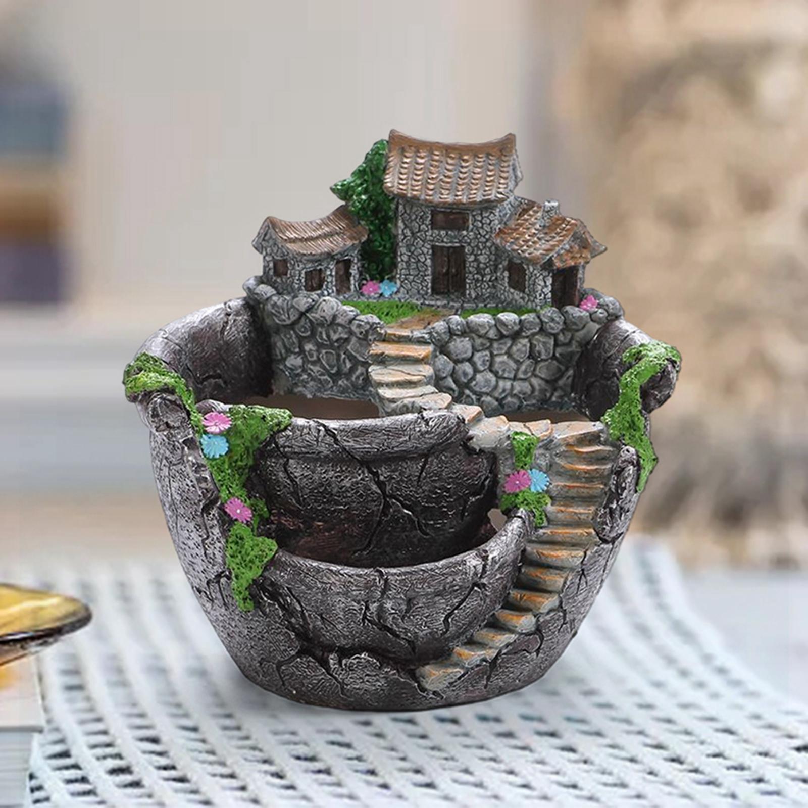 Succulent Plants Planter, Flower Pot  Micro Landscape Flowerpot for Bonsai