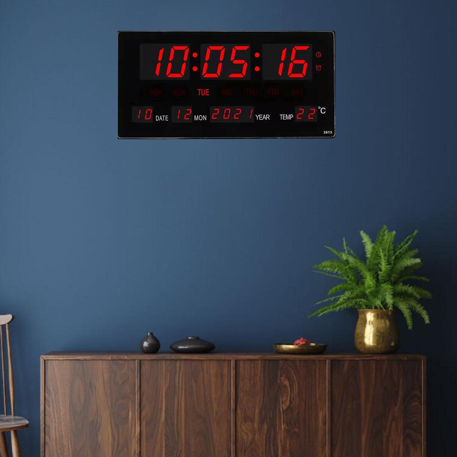 17'' LED Screen Clock 24H Time  US
