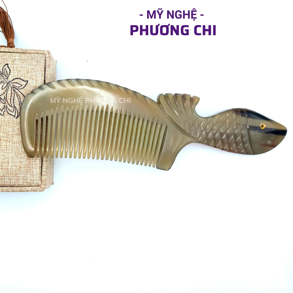Lược Sừng Chuôi Cá Cao Cấp Làm Quà Tặng Đầy Ý Nghĩa | Mỹ Nghệ Phương Chi